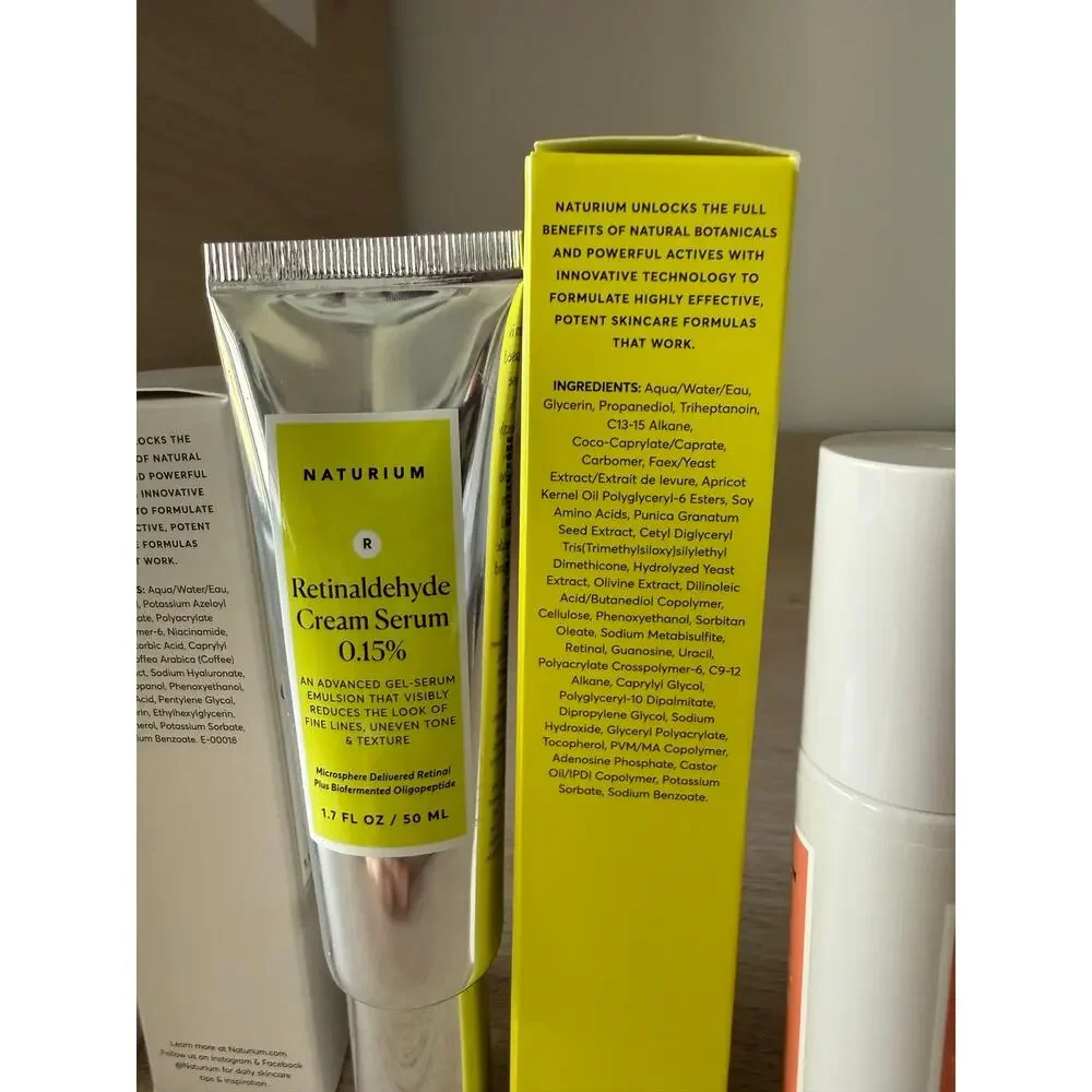 $54 New Naturium Skincare Bundle Retinaldehyde, 10% Vitamin C